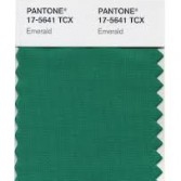 Pantone colour swatch and colour of 2013 emerald