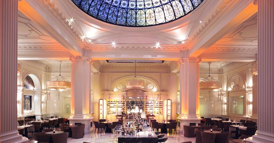 The stunning ballroom at the Andaz Hotel London where Versital have been involved in refurbishing