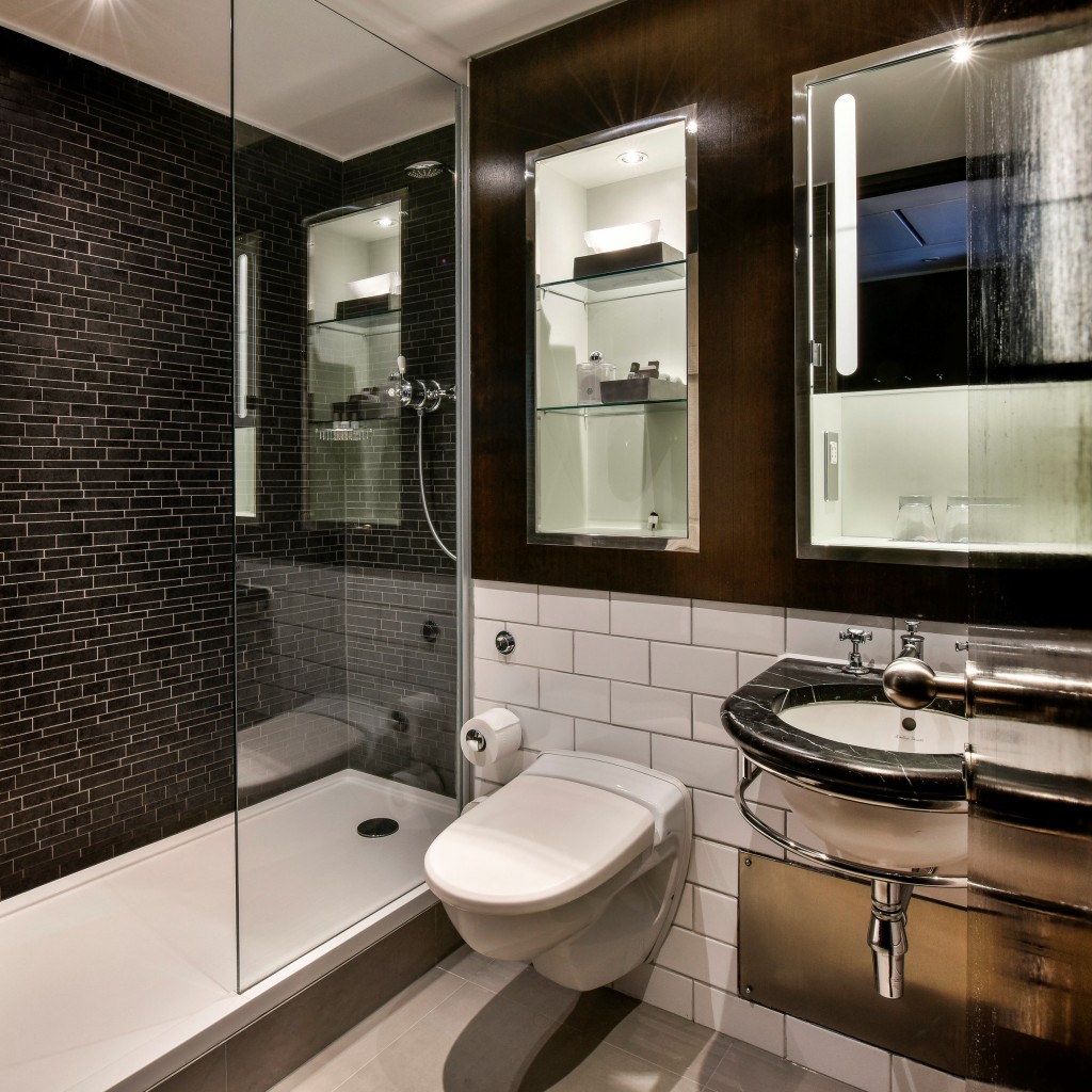Andaz liverpool street London renovated bathroom using a versital bespoke shower tray