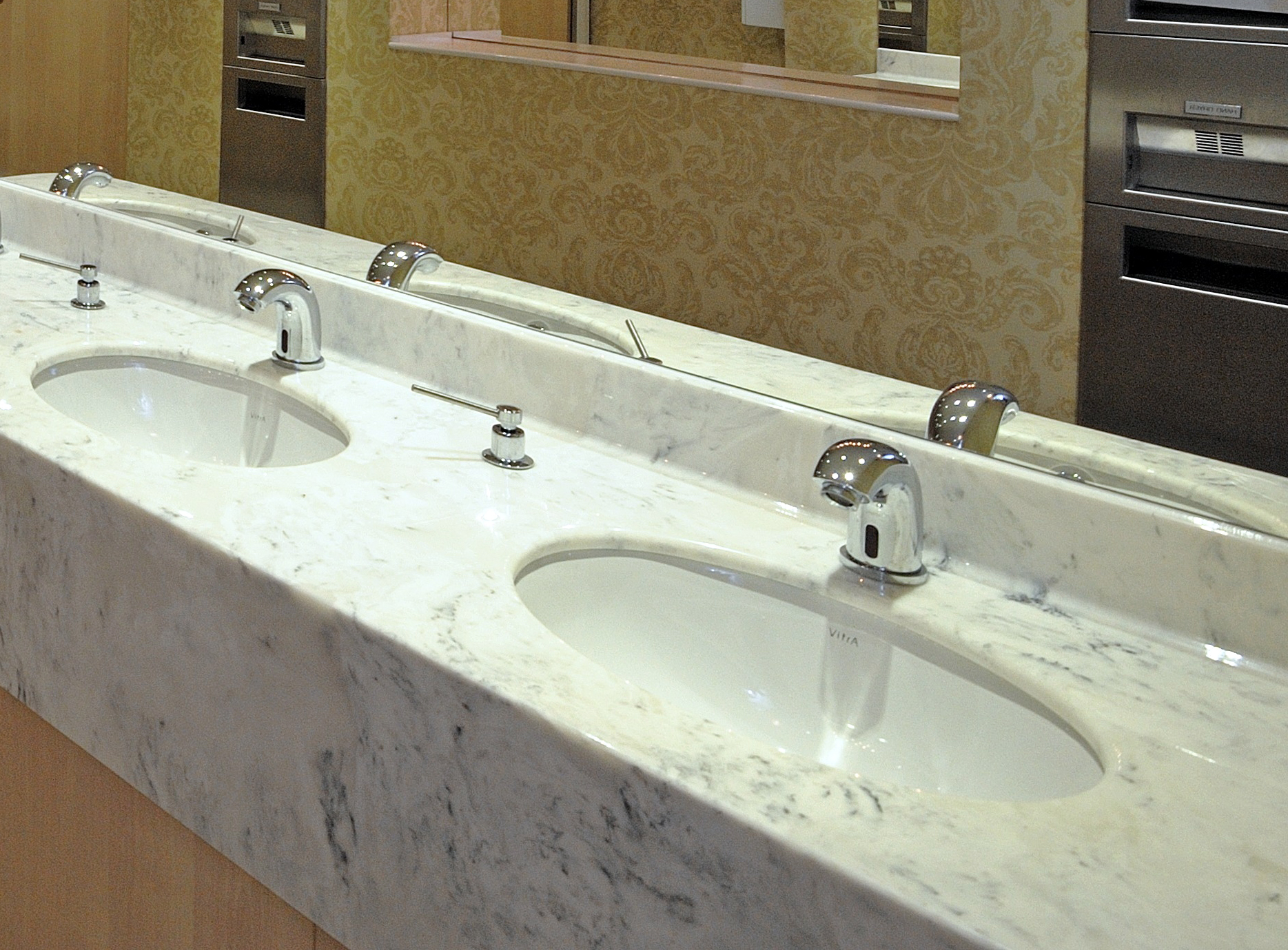 Marble Vanity Tops In Faux Marble Versital Emulates Carrara