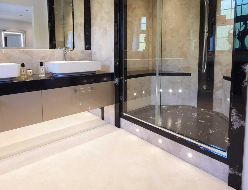Bespoke shower tray
