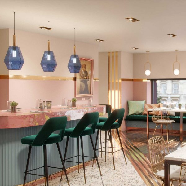 Feya Cafe Interior Design Hospitality Design with Koi