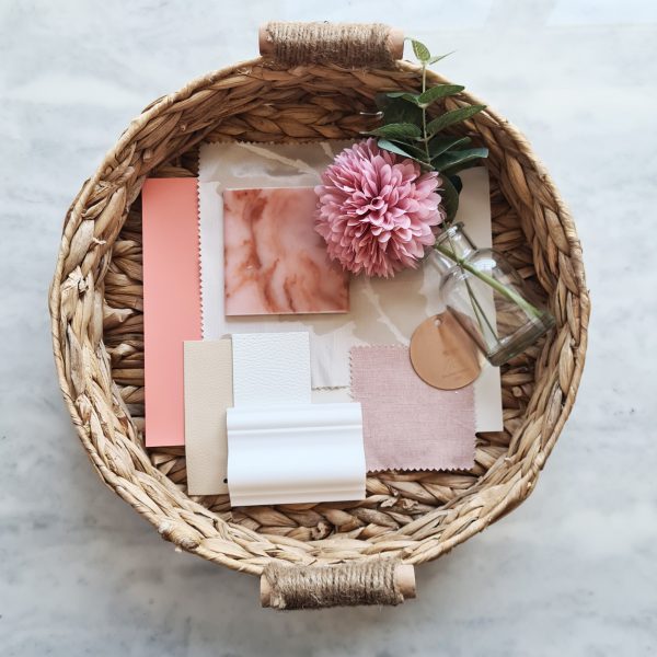 Petra Pink Marble Moodboard with Inspirational Designs