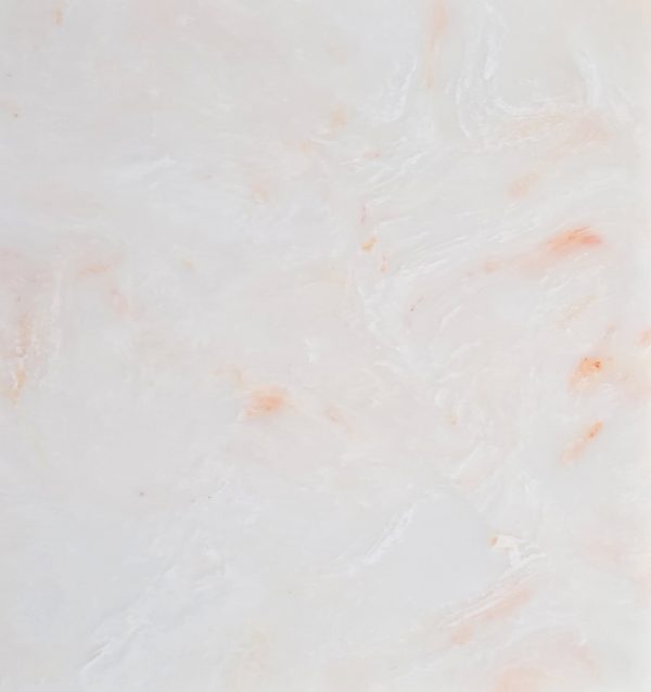 Peaches - white marble with pretty peach veins