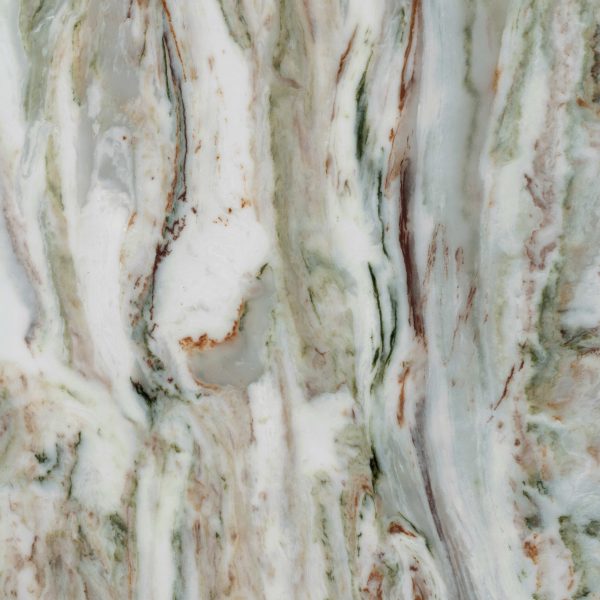 Pistachio - green and brown marble with striking linear veins