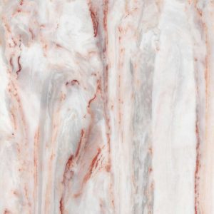 Salted Caramel a warm brown veined marble on an off white background